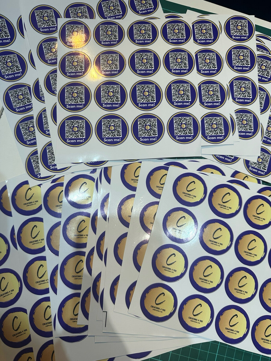 100 Circle 40mm Stickers