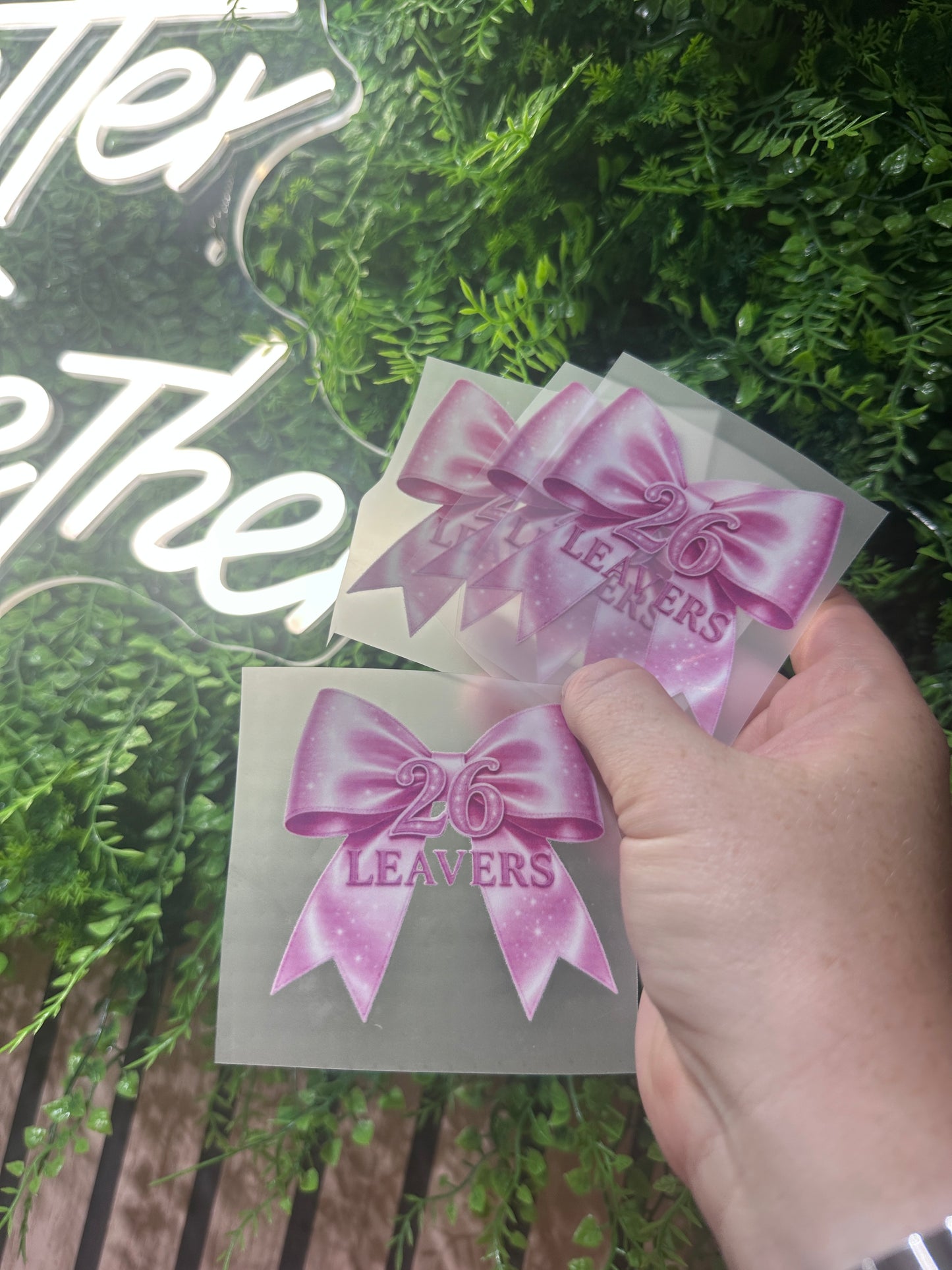 Leavers Pocket Bow Iron On