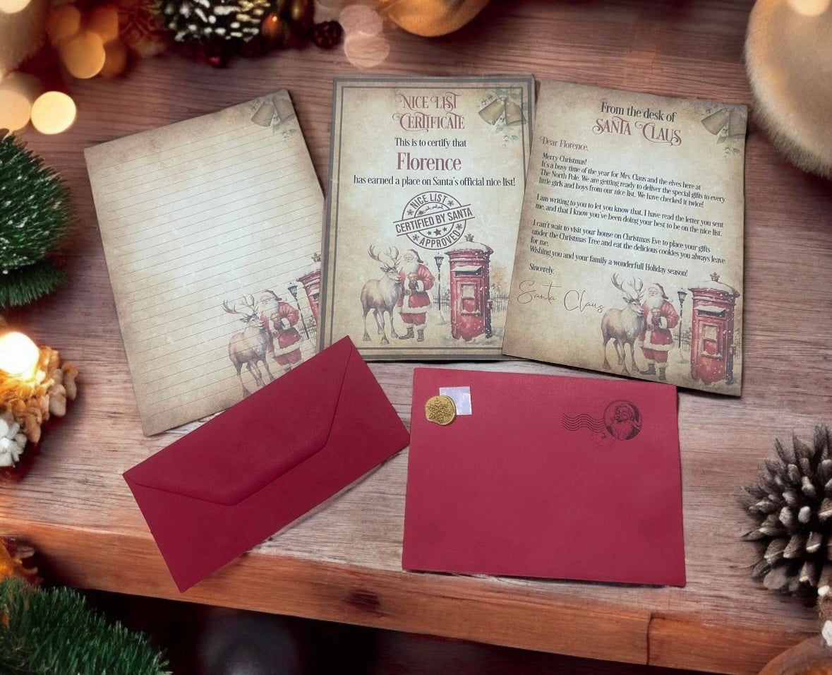Personalised Santa Letter Writing Set